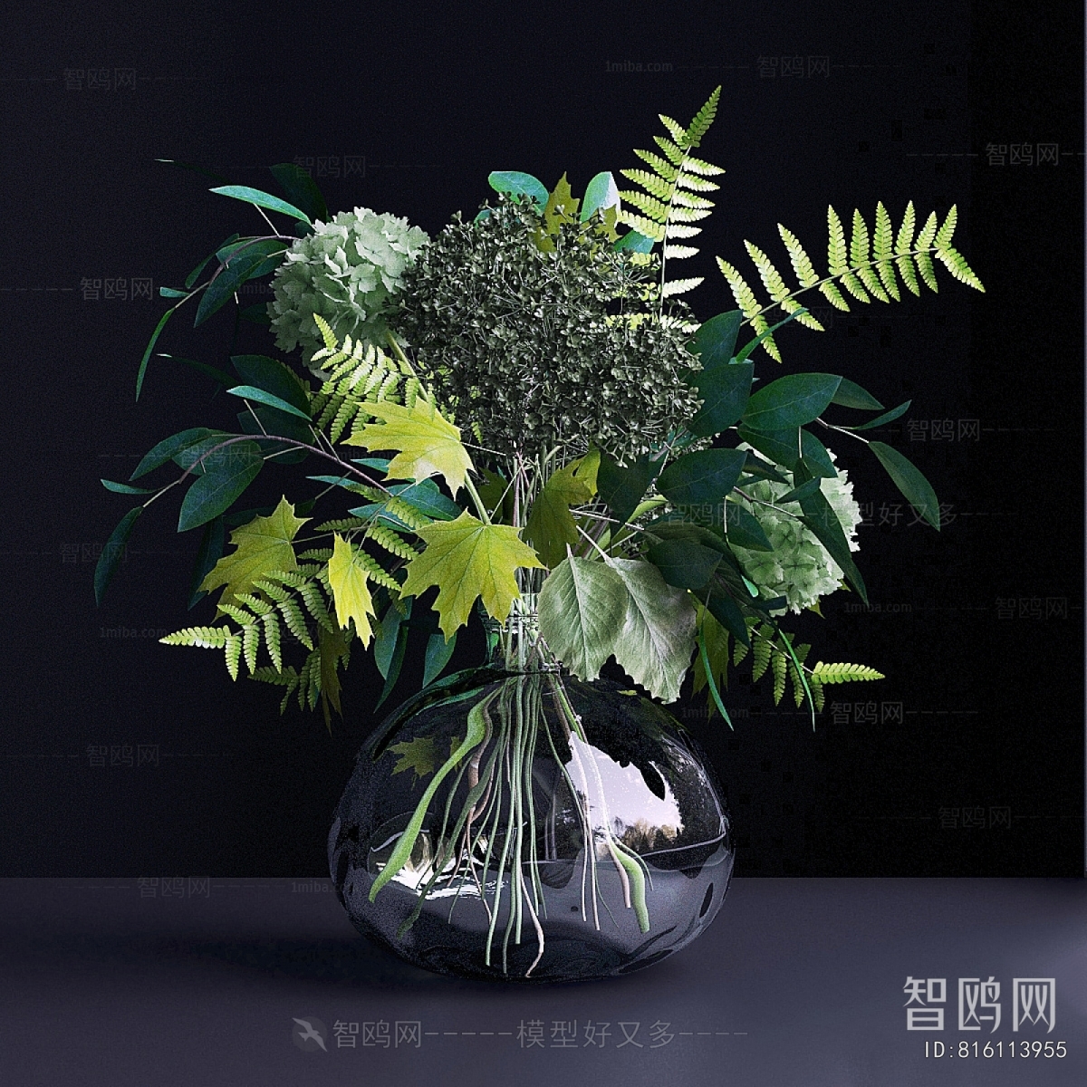 Modern Aquatic Green Plant
