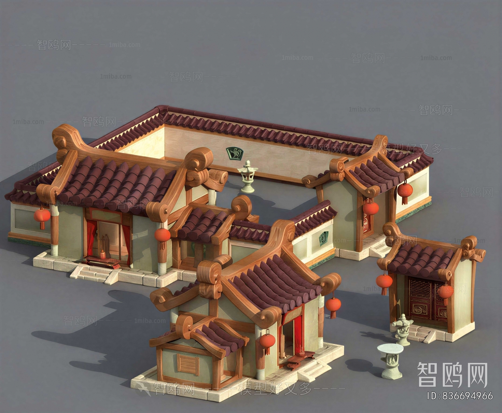 Chinese Style Ancient Architectural Buildings