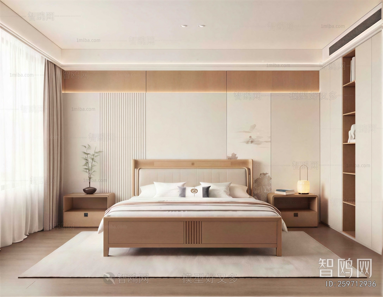 New Chinese Style Bedroom