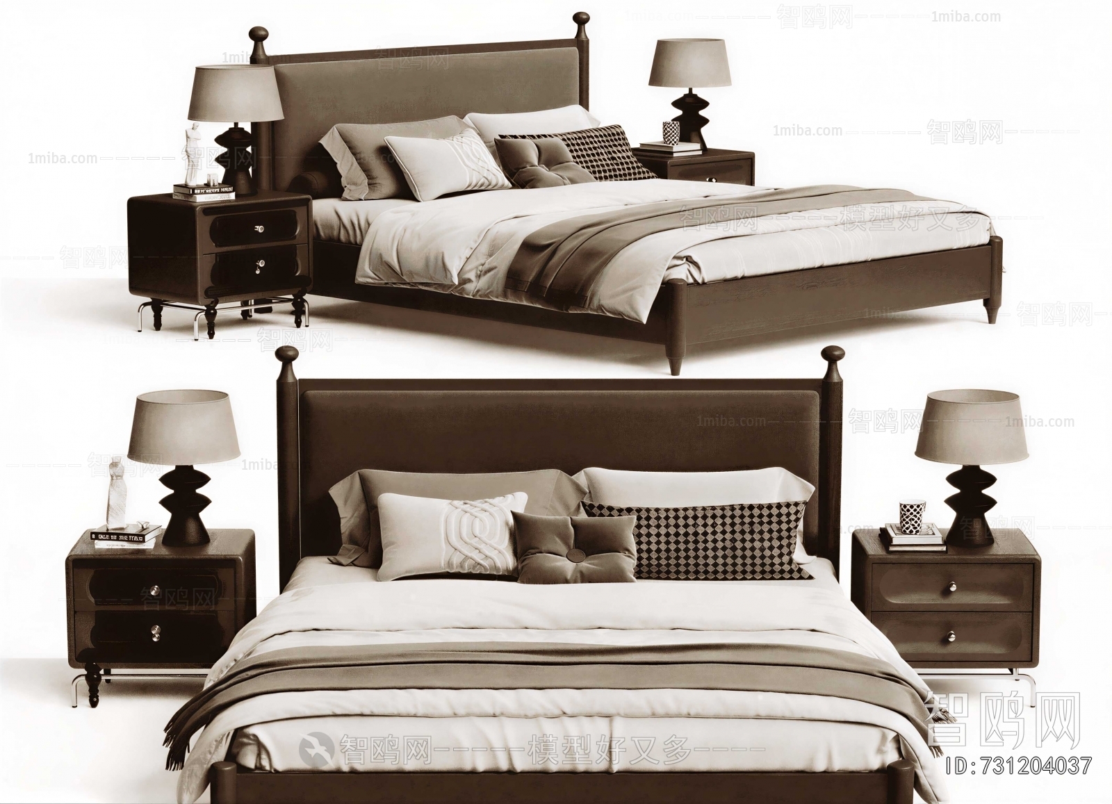 French Style Double Bed