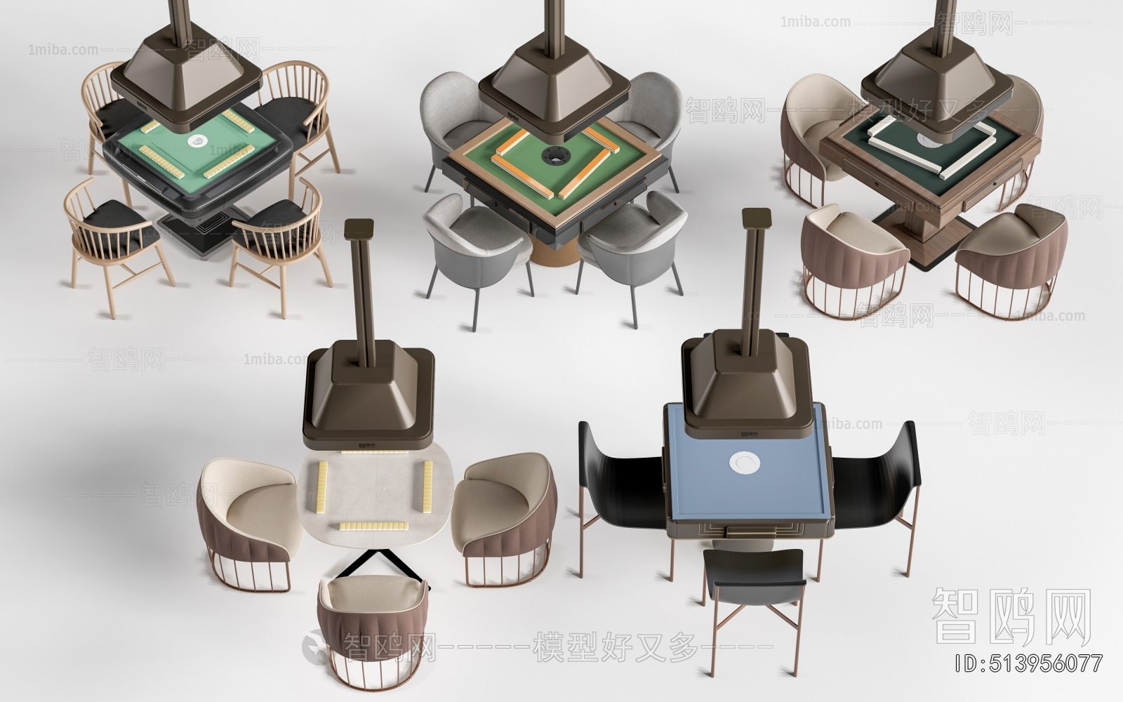 Modern Mahjong Tables And Chairs