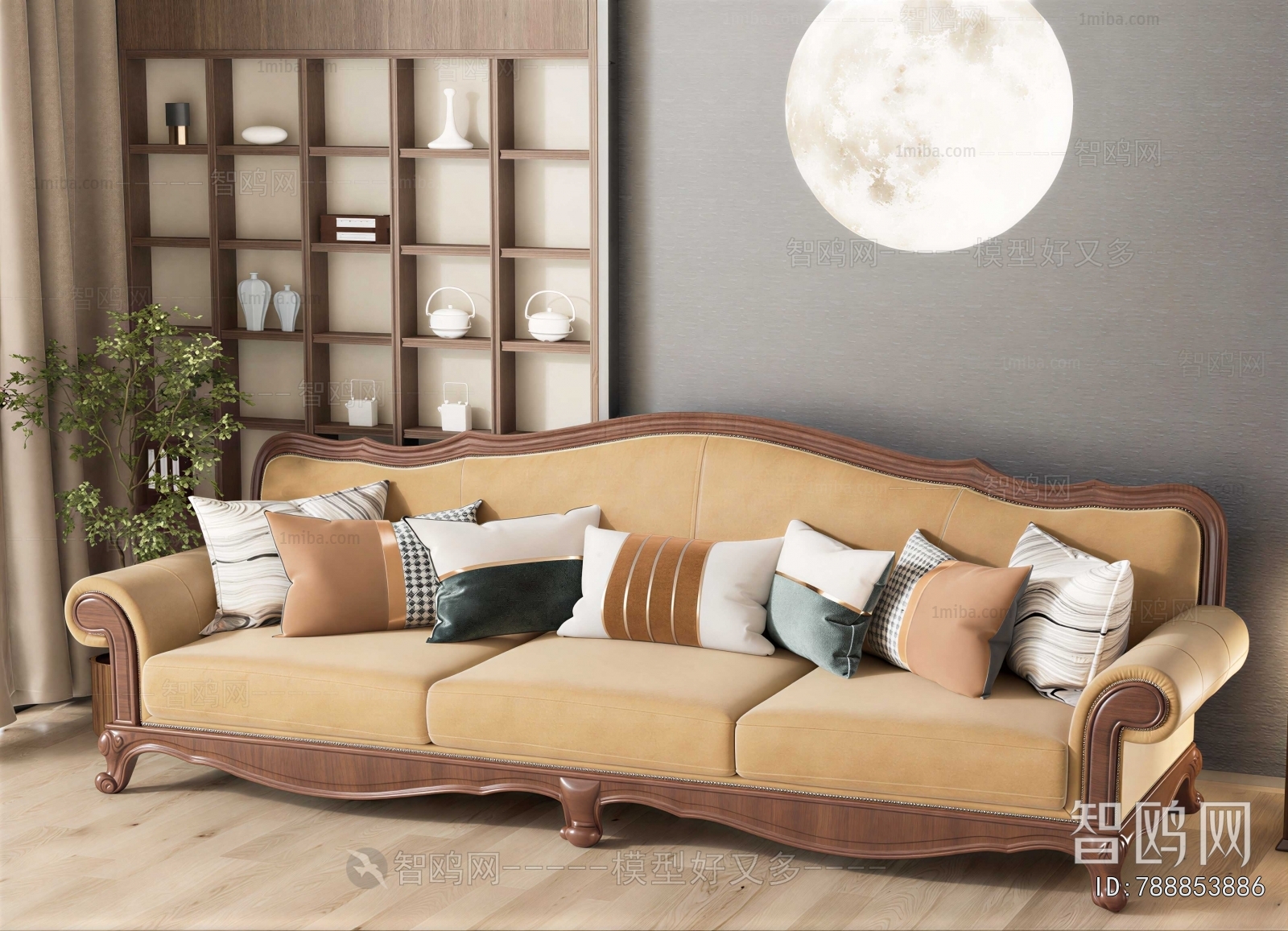 Modern Three-seat Sofa