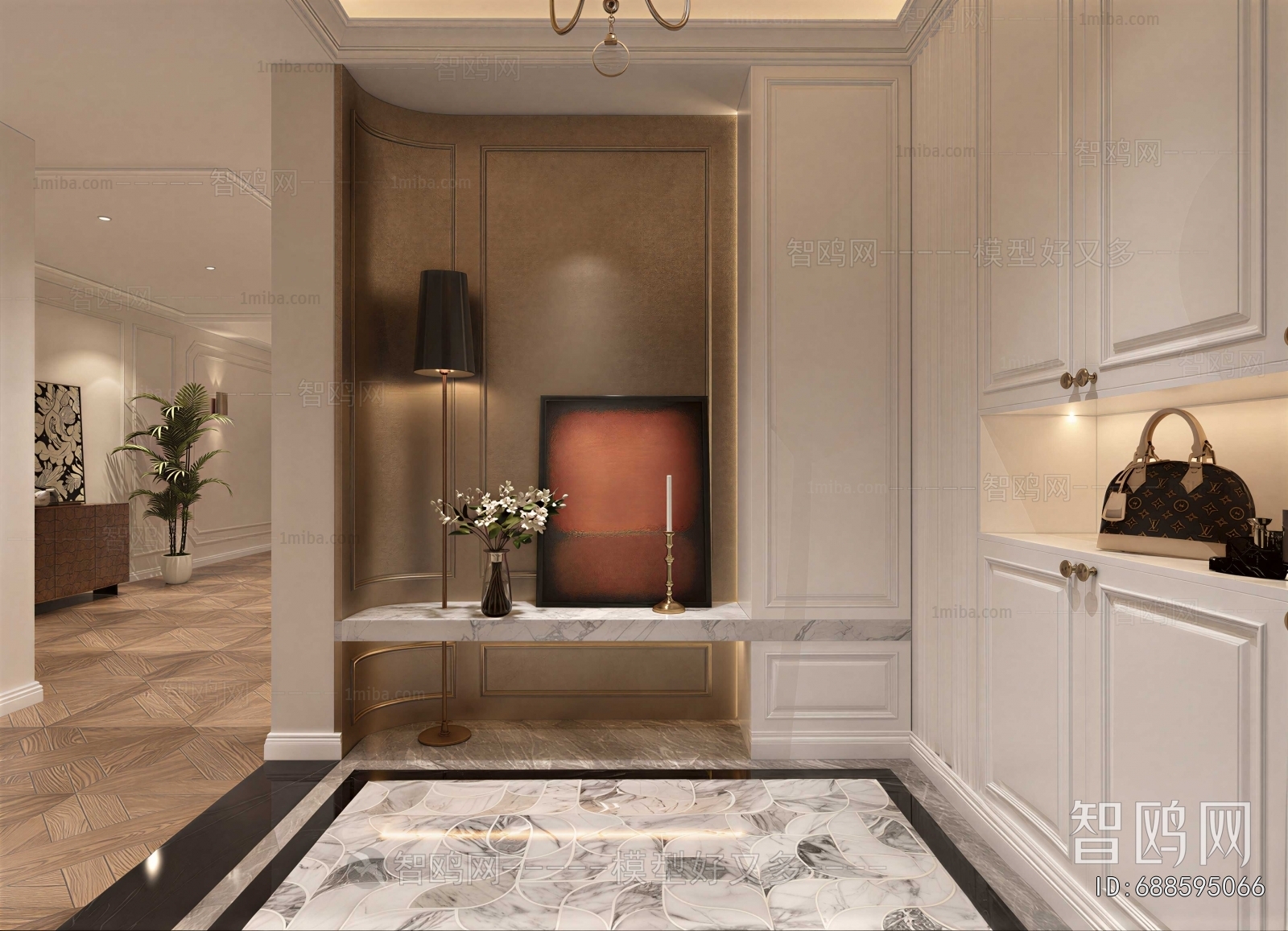 French Style Hallway