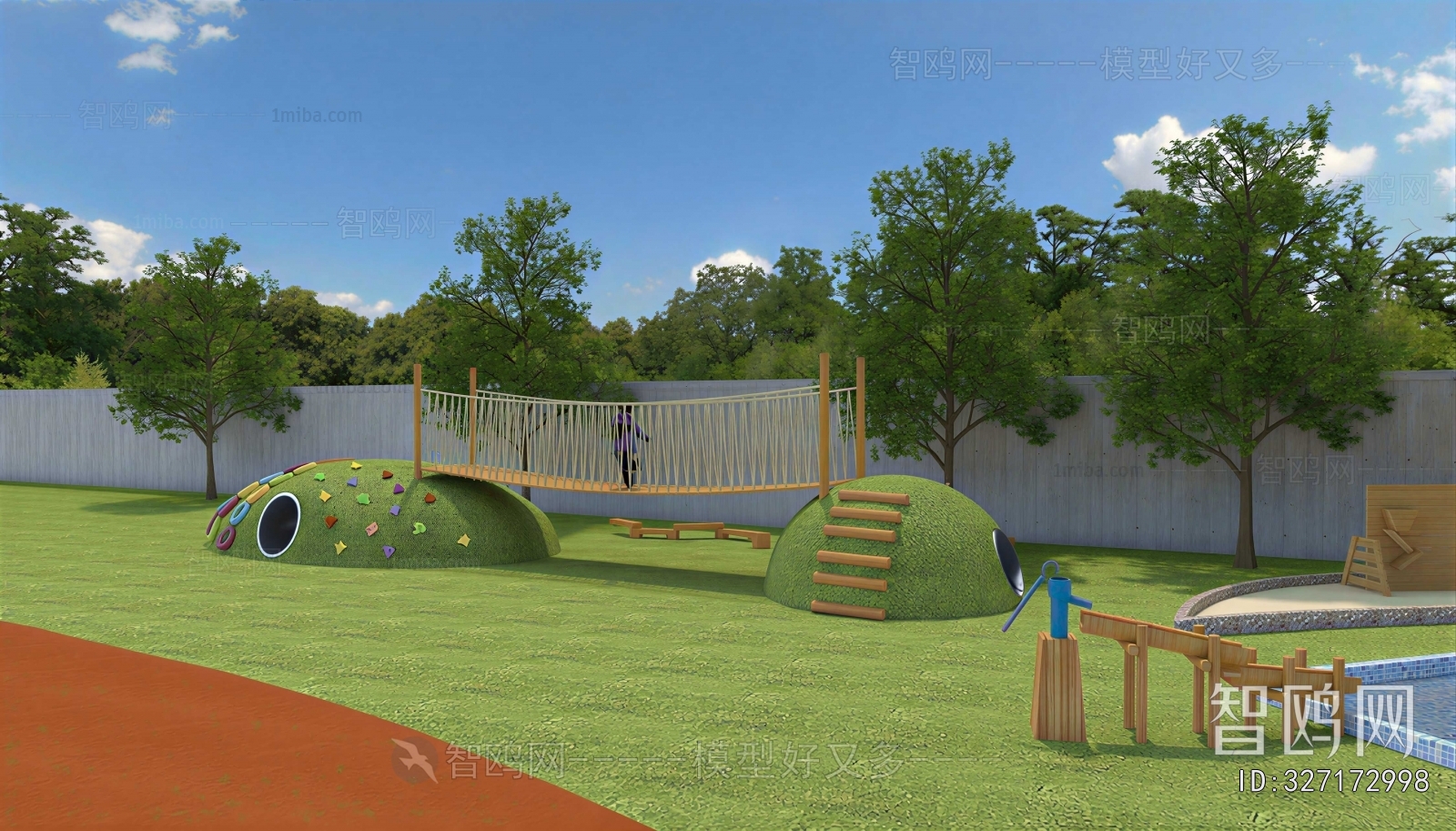 Modern Outdoor Space In Kindergarten