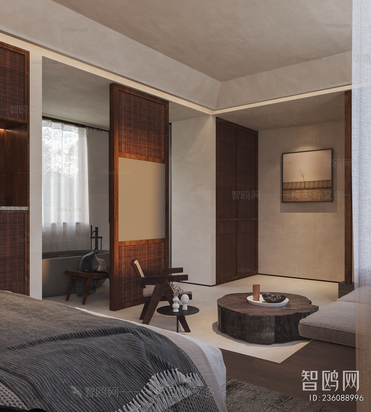 Wabi-sabi Style Bedroom