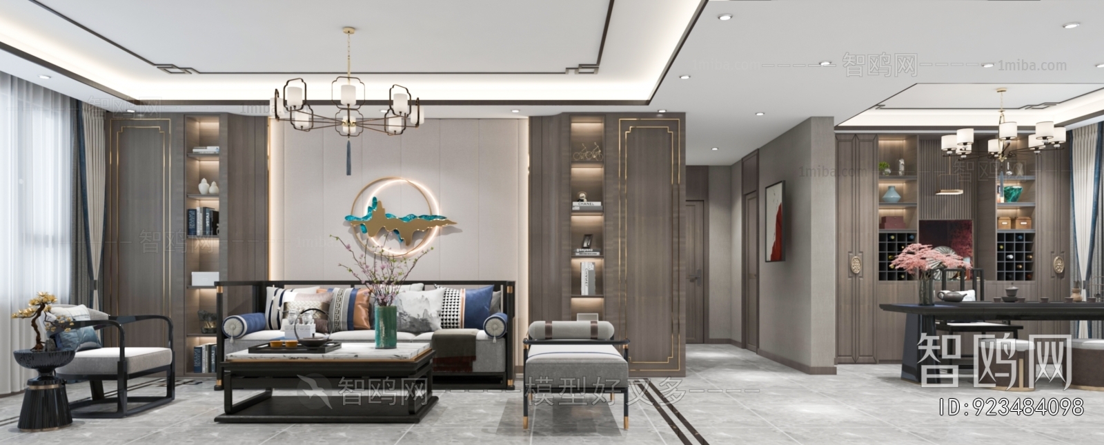 New Chinese Style A Living Room