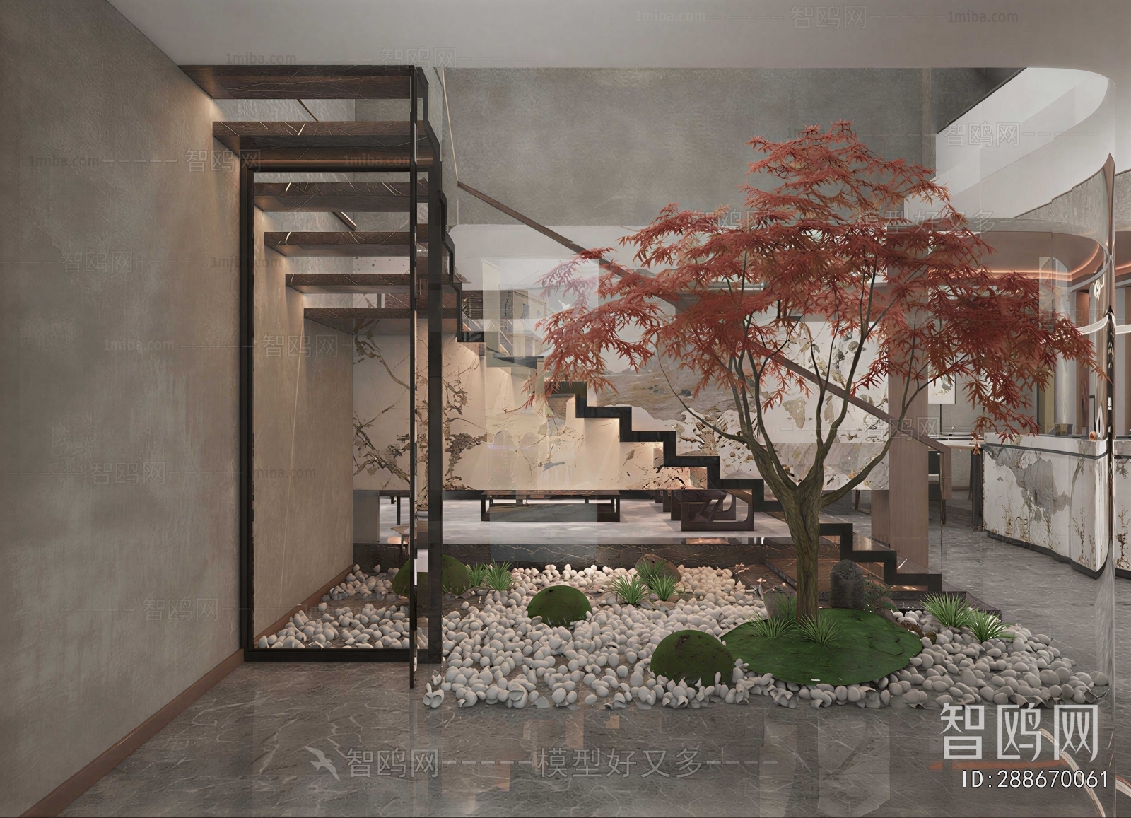 New Chinese Style Stairwell