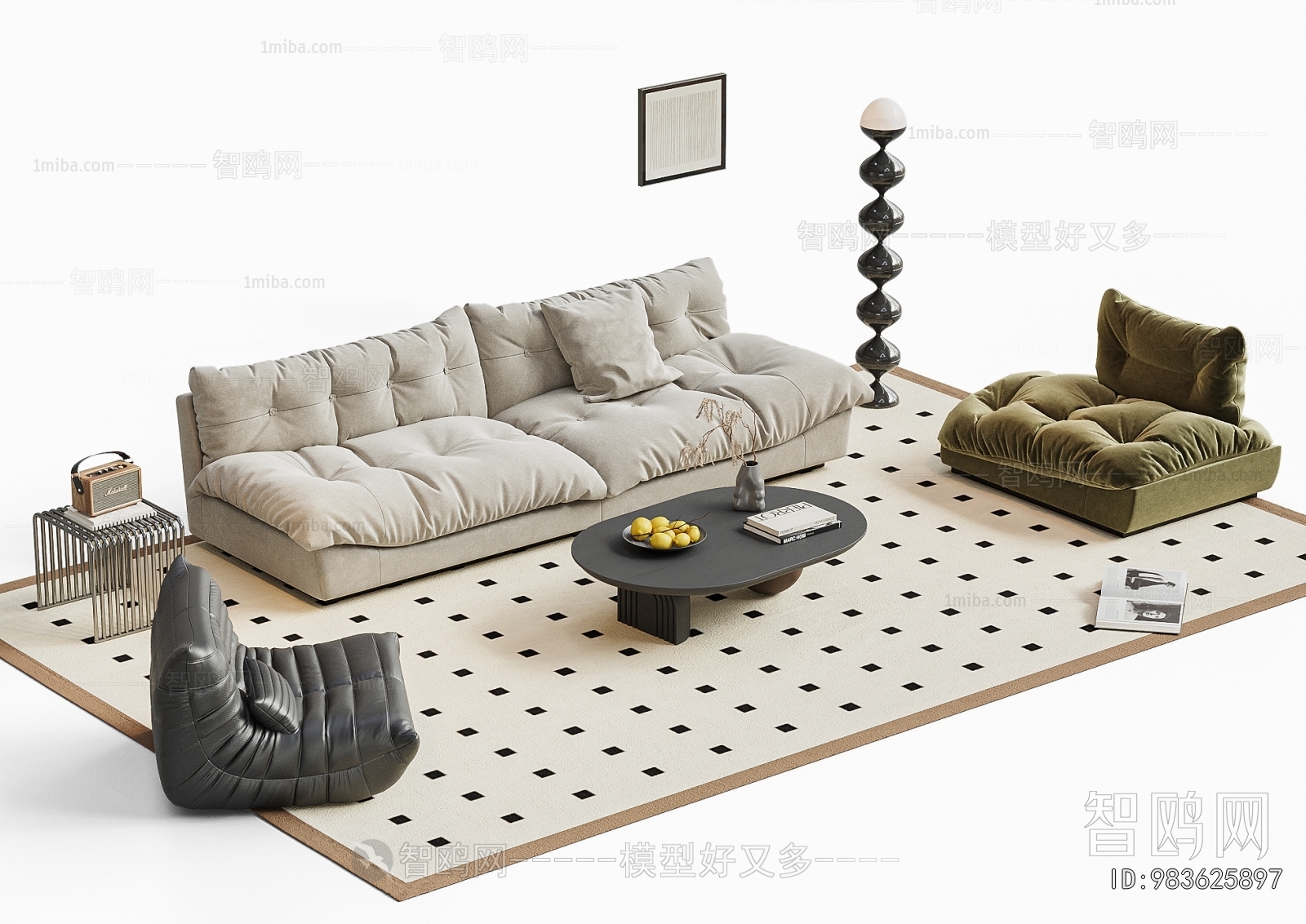 French Style Sofa Combination