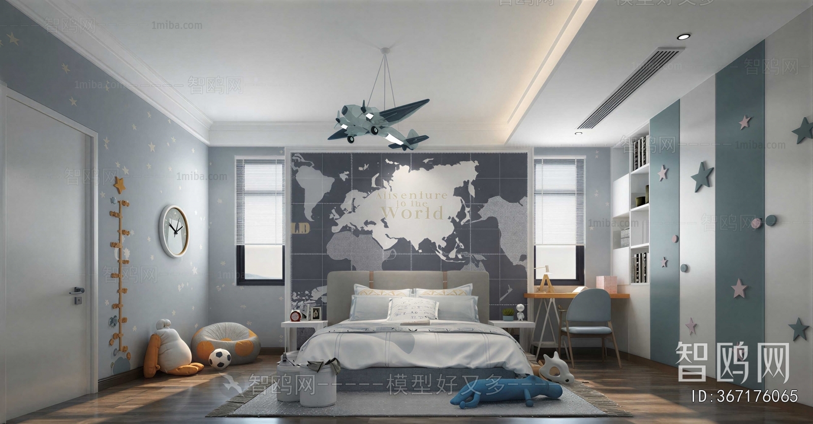 Modern Boy's Room And Son's Room