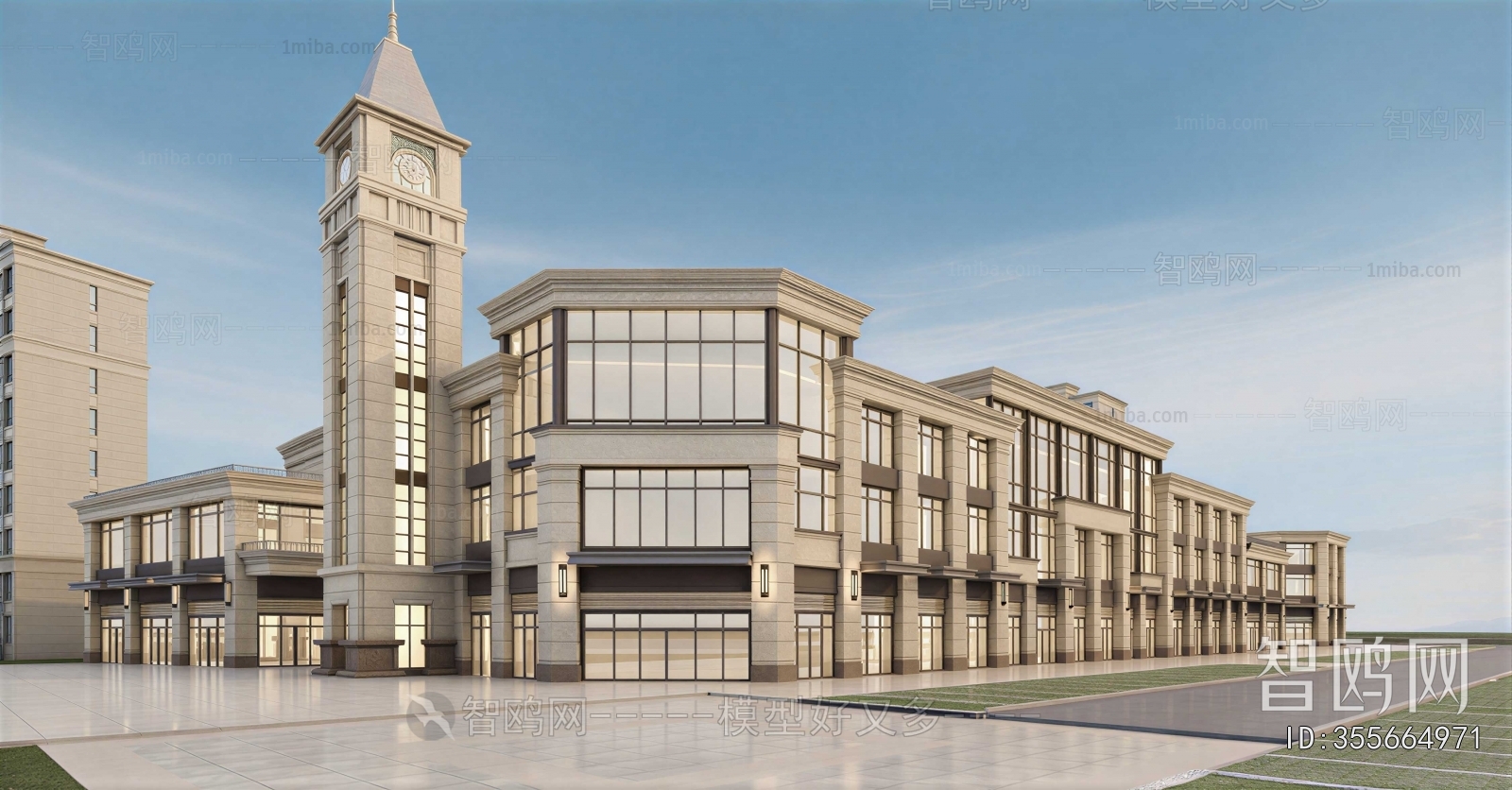 European Style Appearance Of Commercial Building