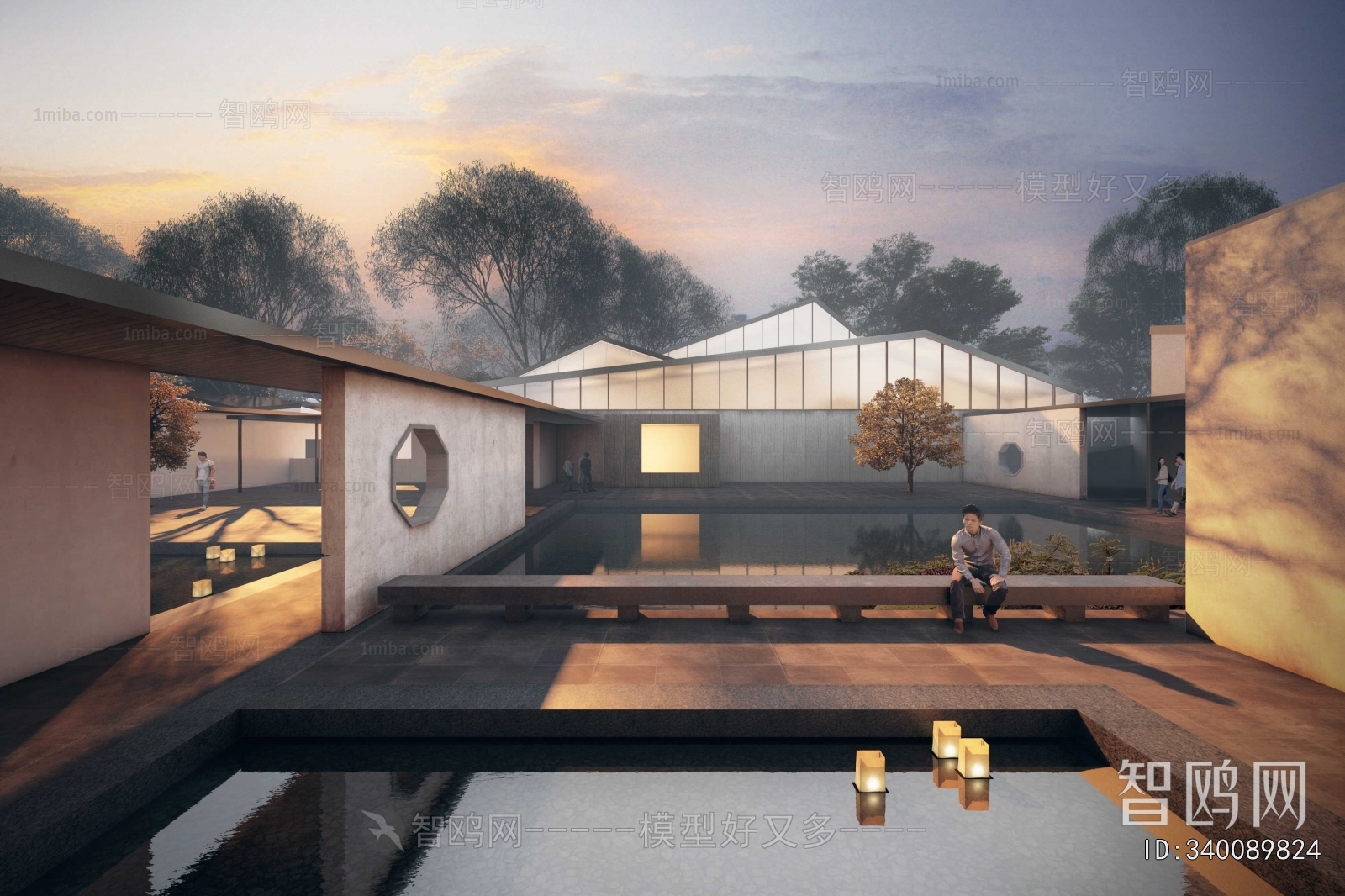 New Chinese Style Courtyard/landscape