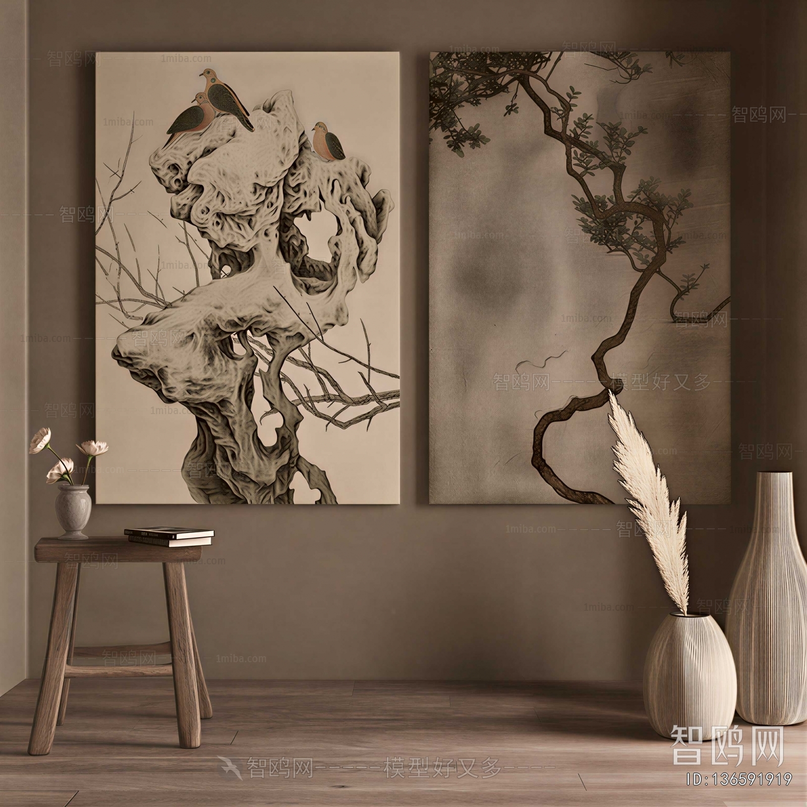 Wabi-sabi Style Painting