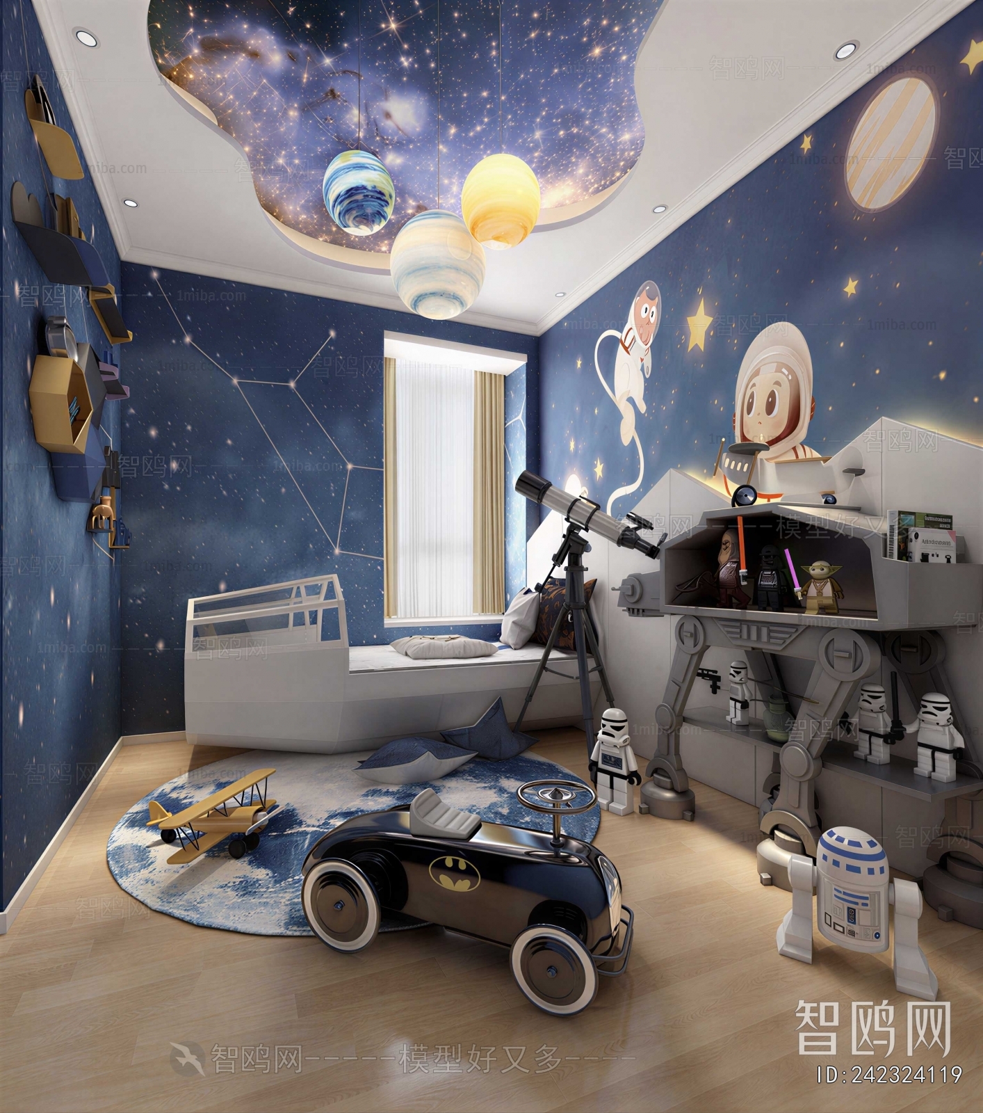 Modern Boy's Room And Son's Room
