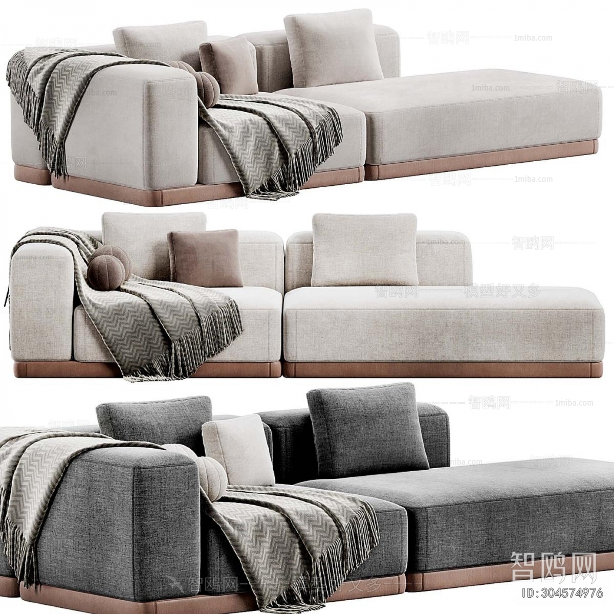 Modern Three-seat Sofa