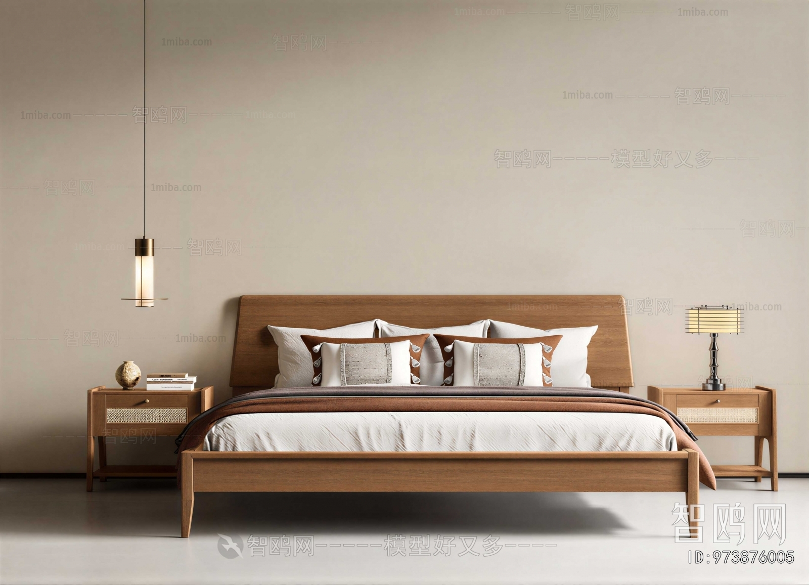 New Chinese Style Double Bed