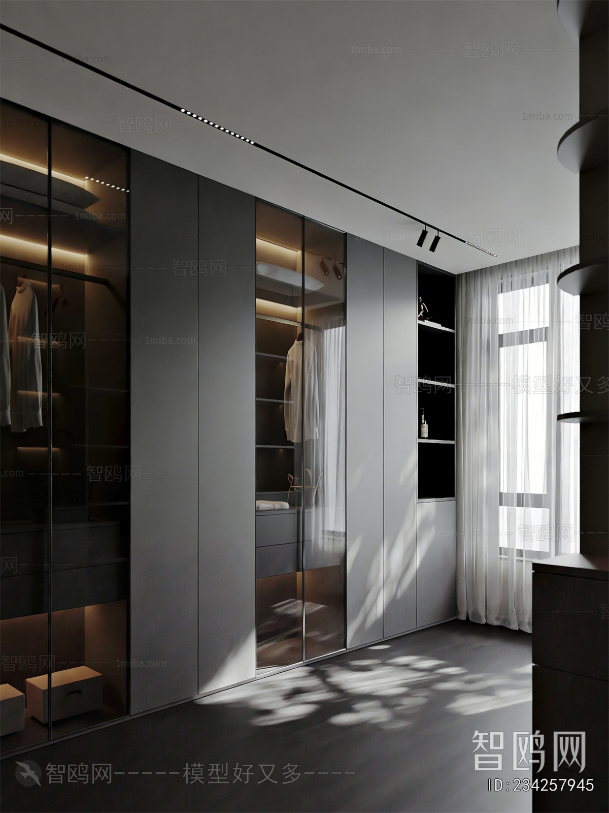 Modern Clothes Storage Area