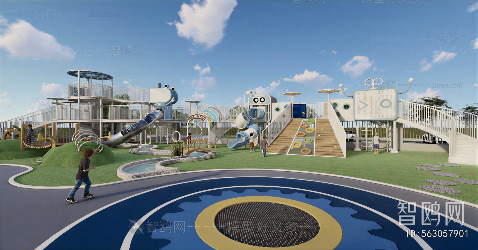 Modern Park Landscape