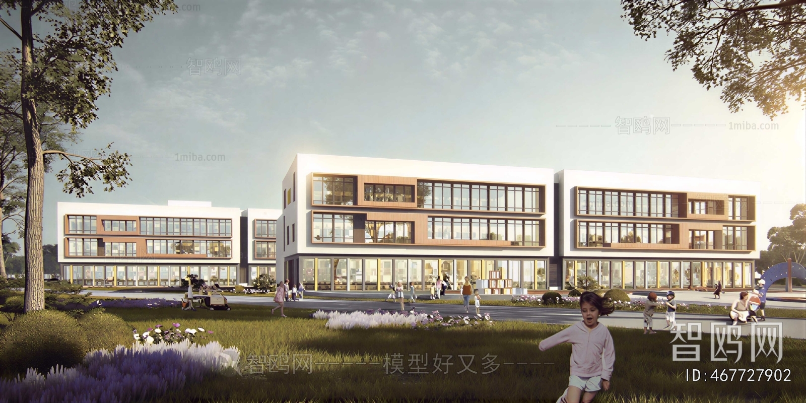Modern School Building