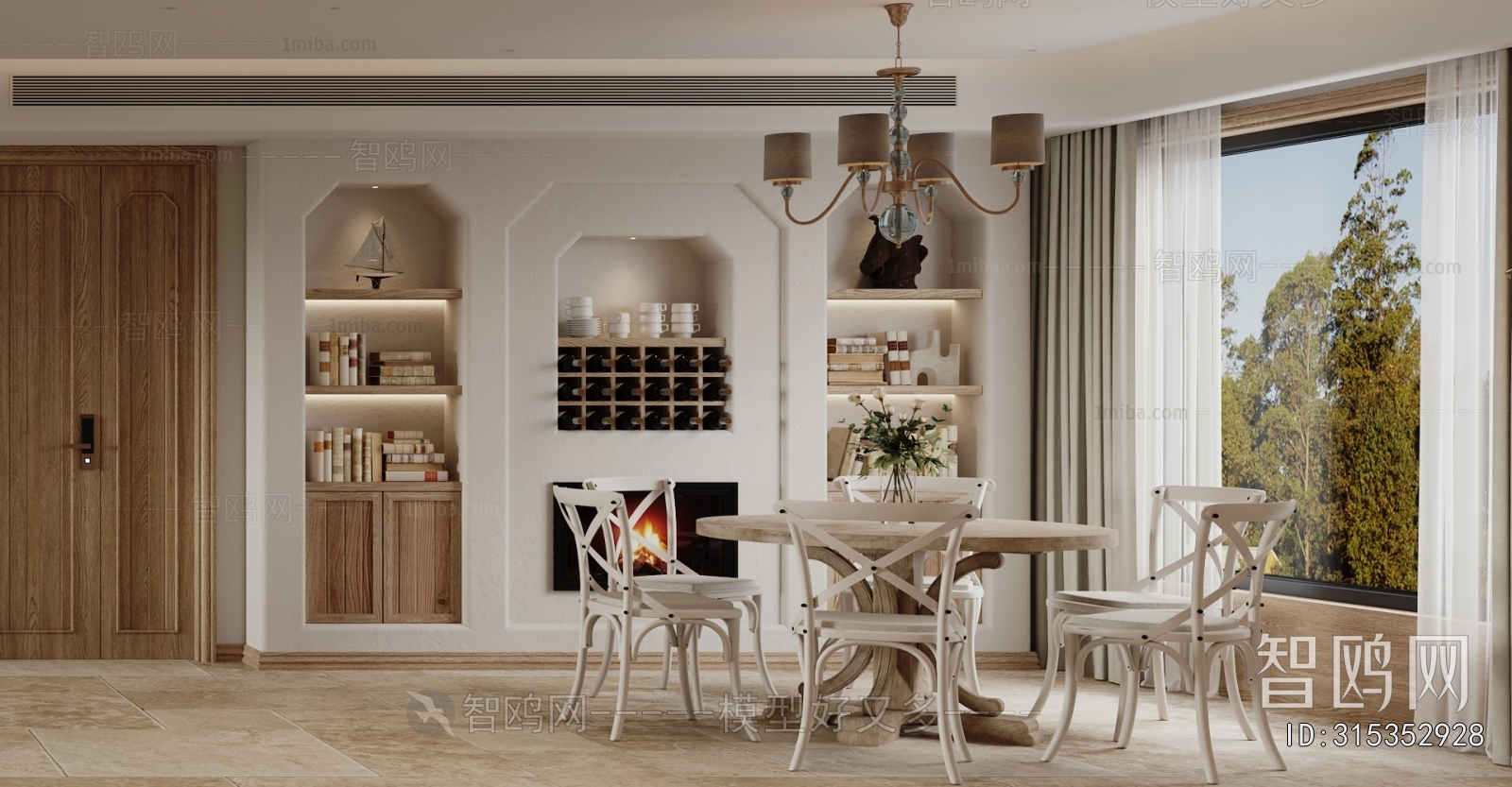 Simple European Style A Living Room