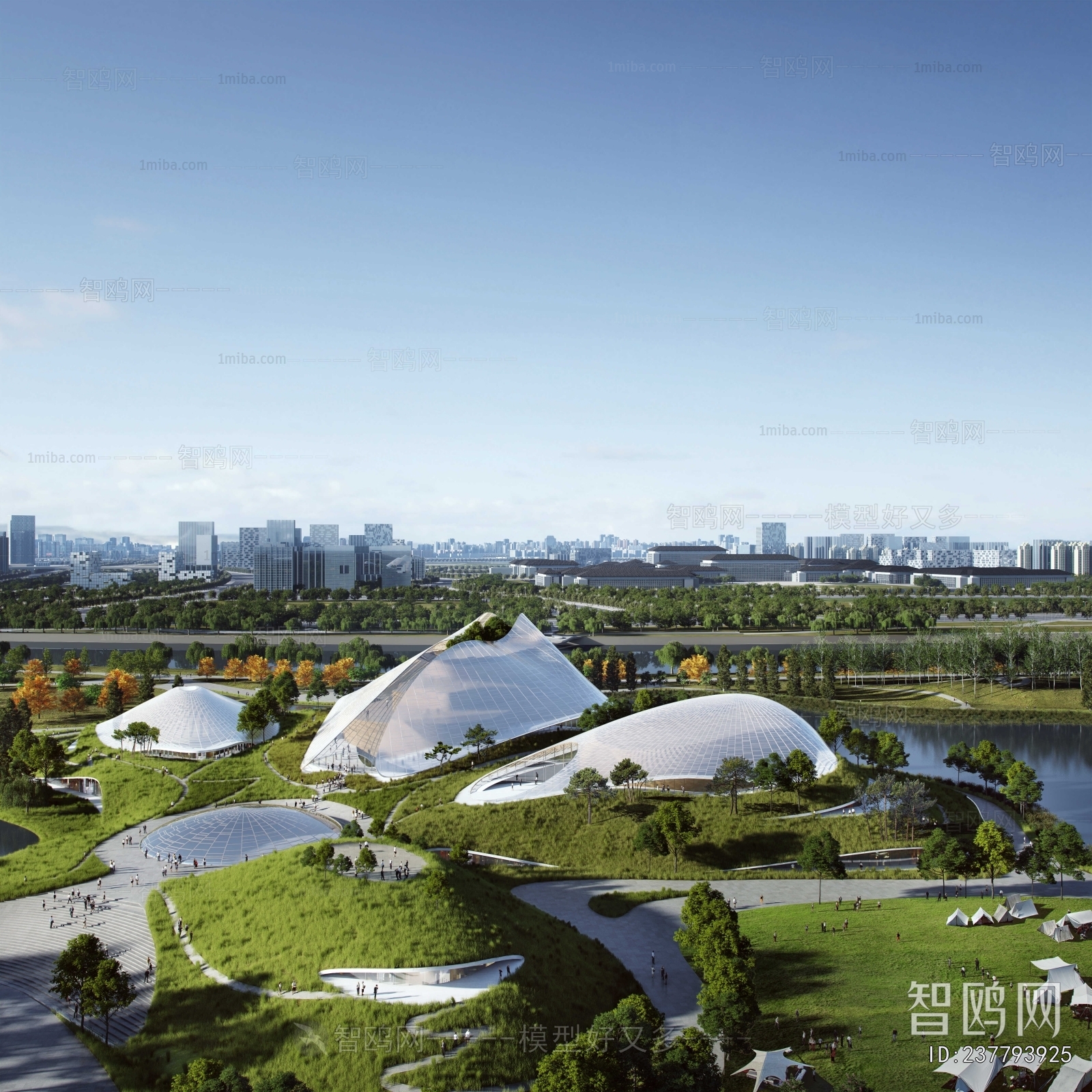 Modern Architectural Bird's-eye View Planning