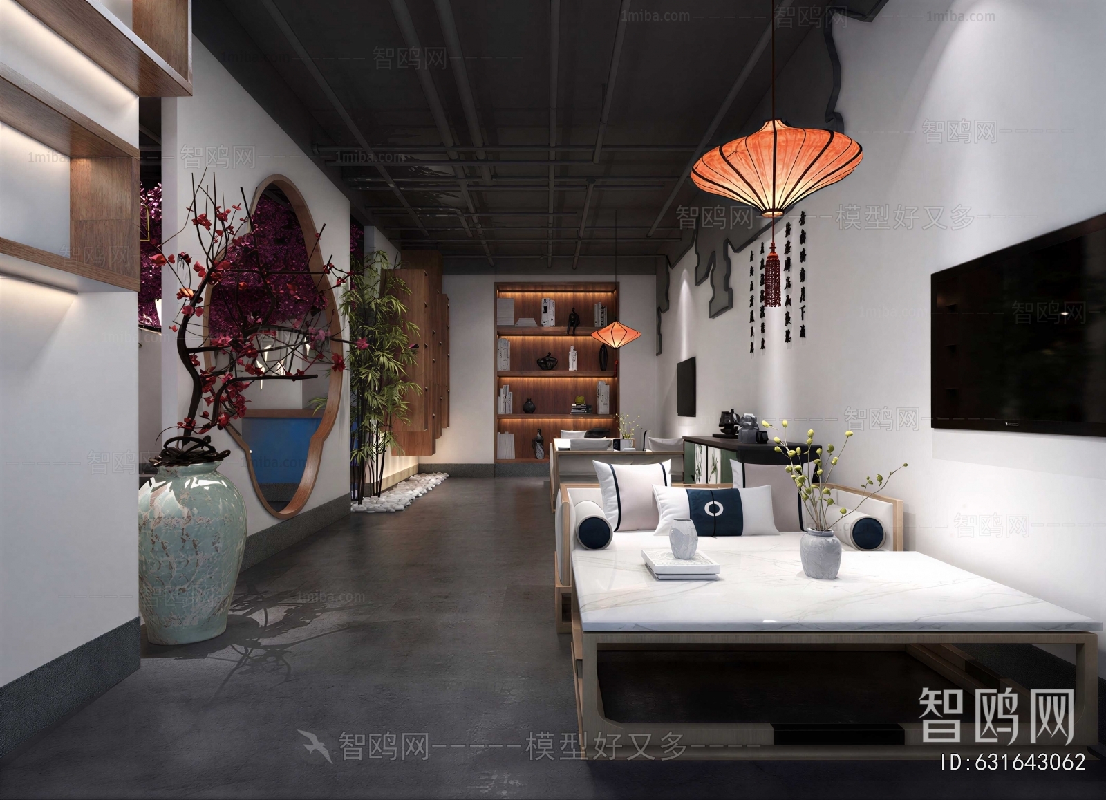 New Chinese Style Reception Room