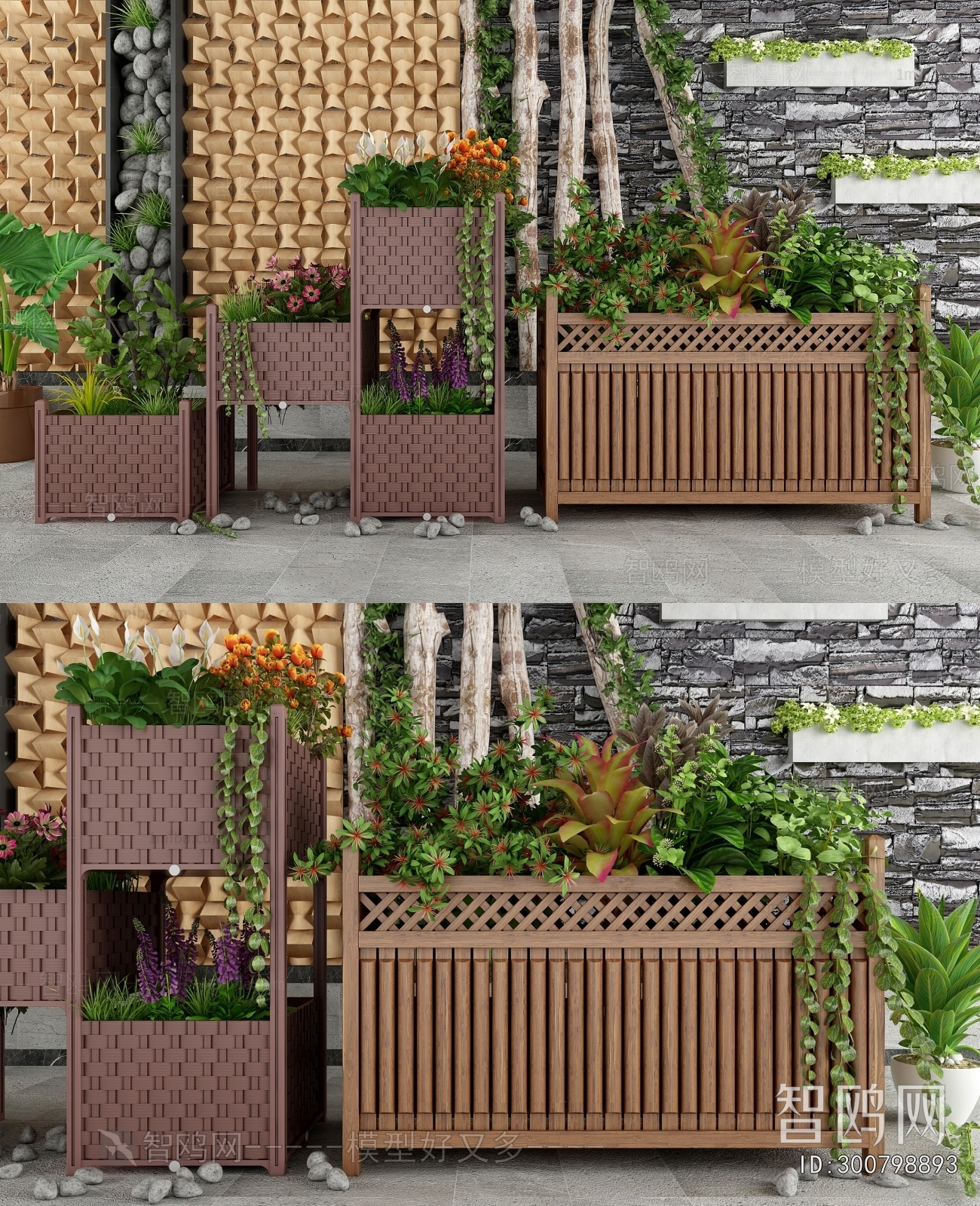 Modern Flower Bed, Flower Bowl, Flower Box