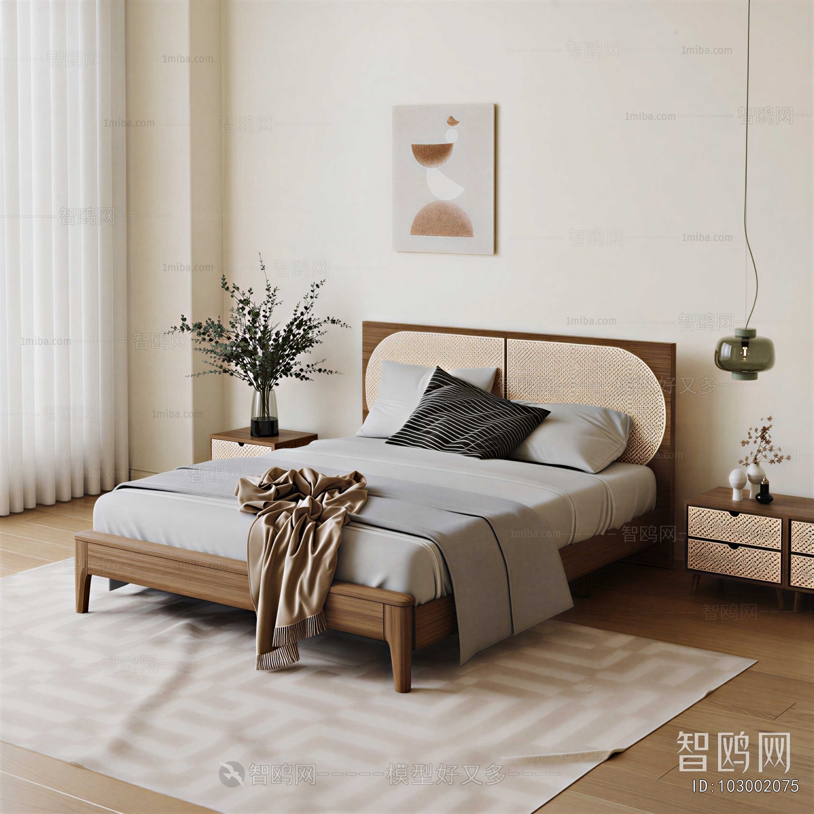 Nordic Style Double Bed