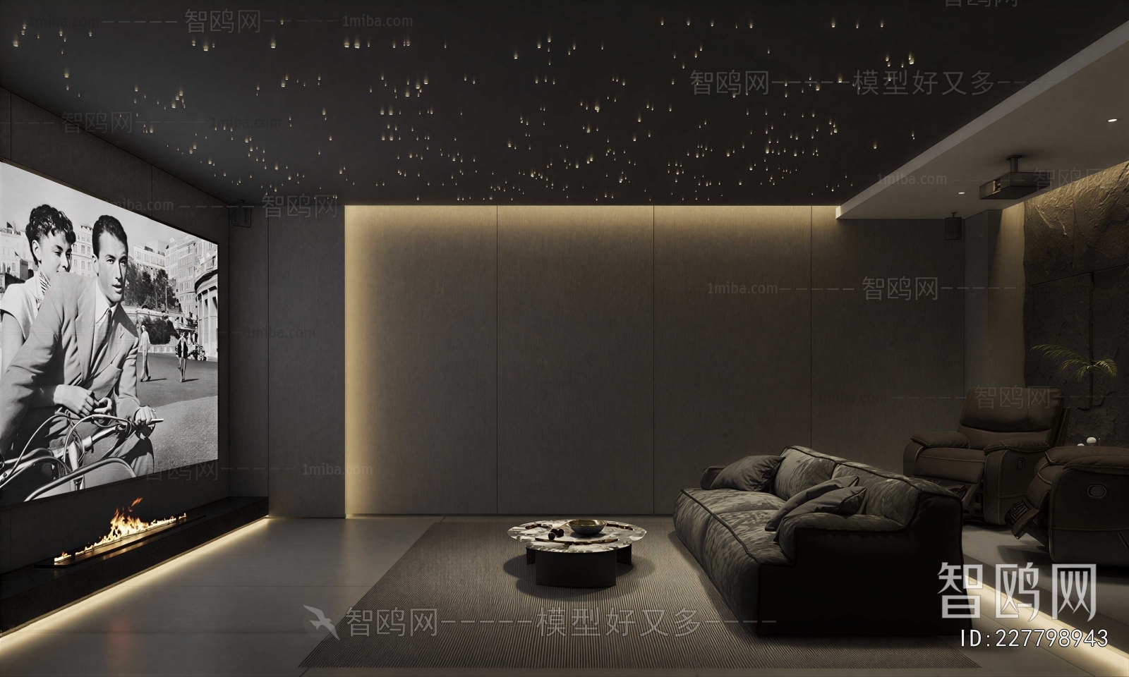 Modern Audiovisual Room