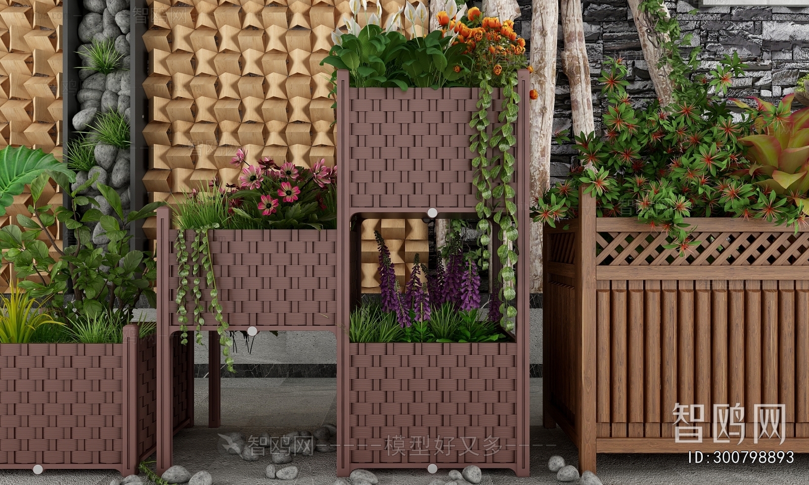 Modern Flower Bed, Flower Bowl, Flower Box
