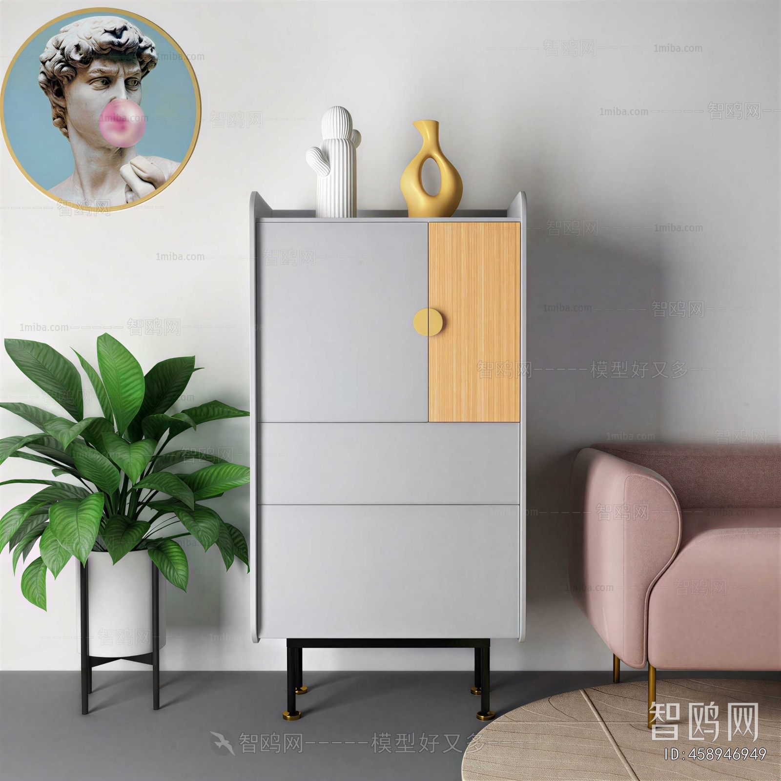 Modern Side Cabinet