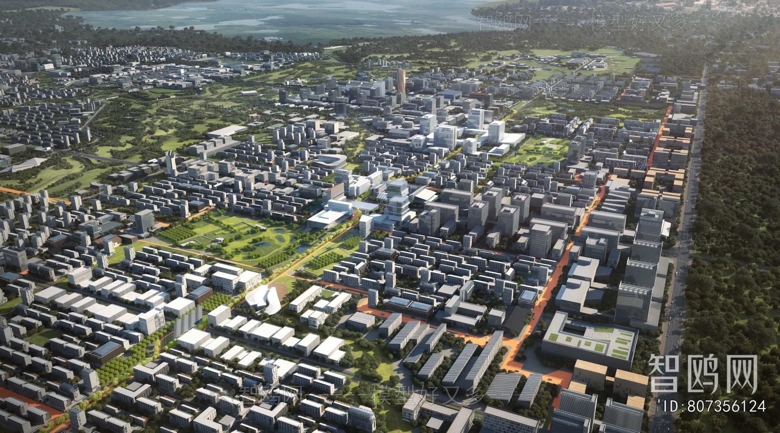 Modern Architectural Bird's-eye View Planning