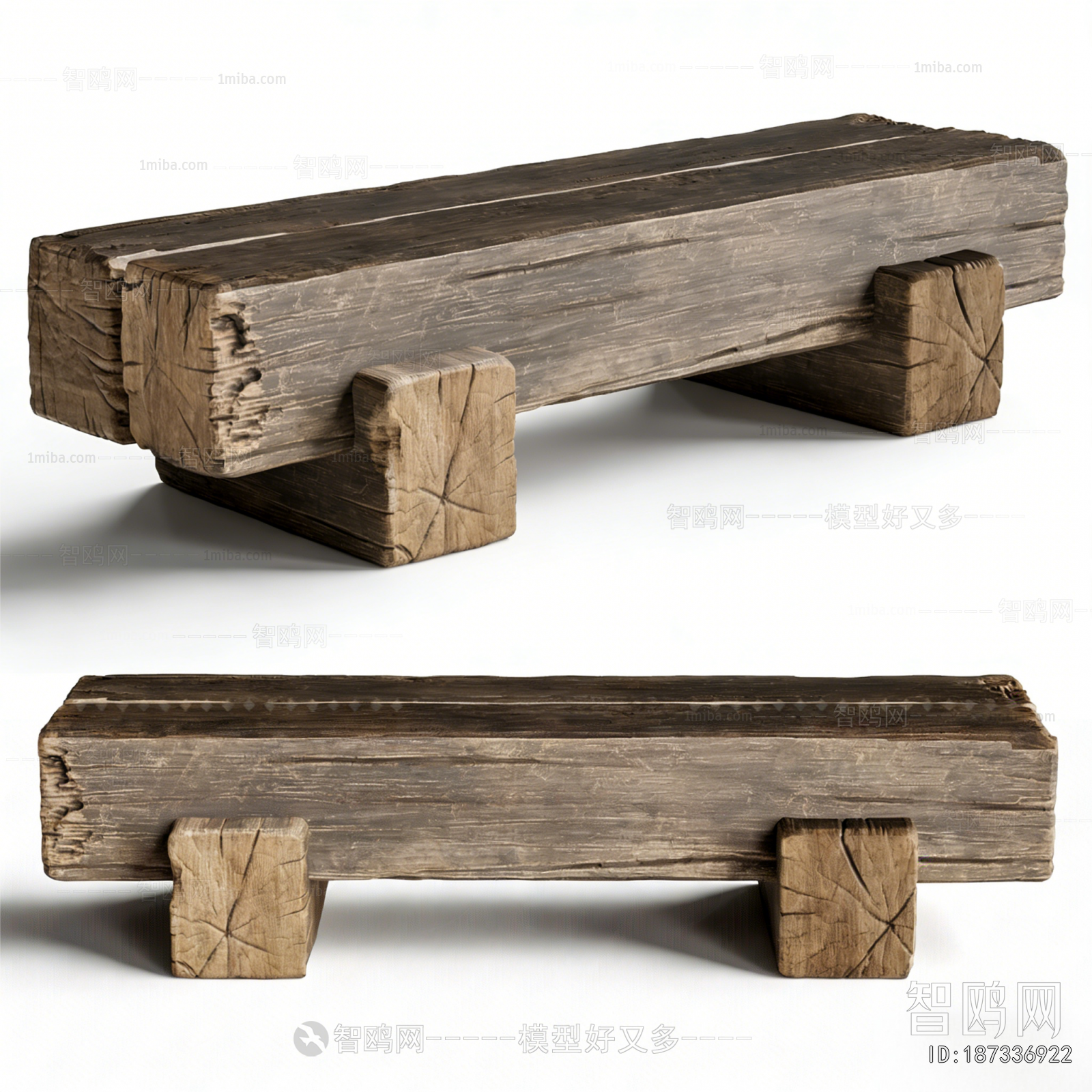 Wabi-sabi Style Bench