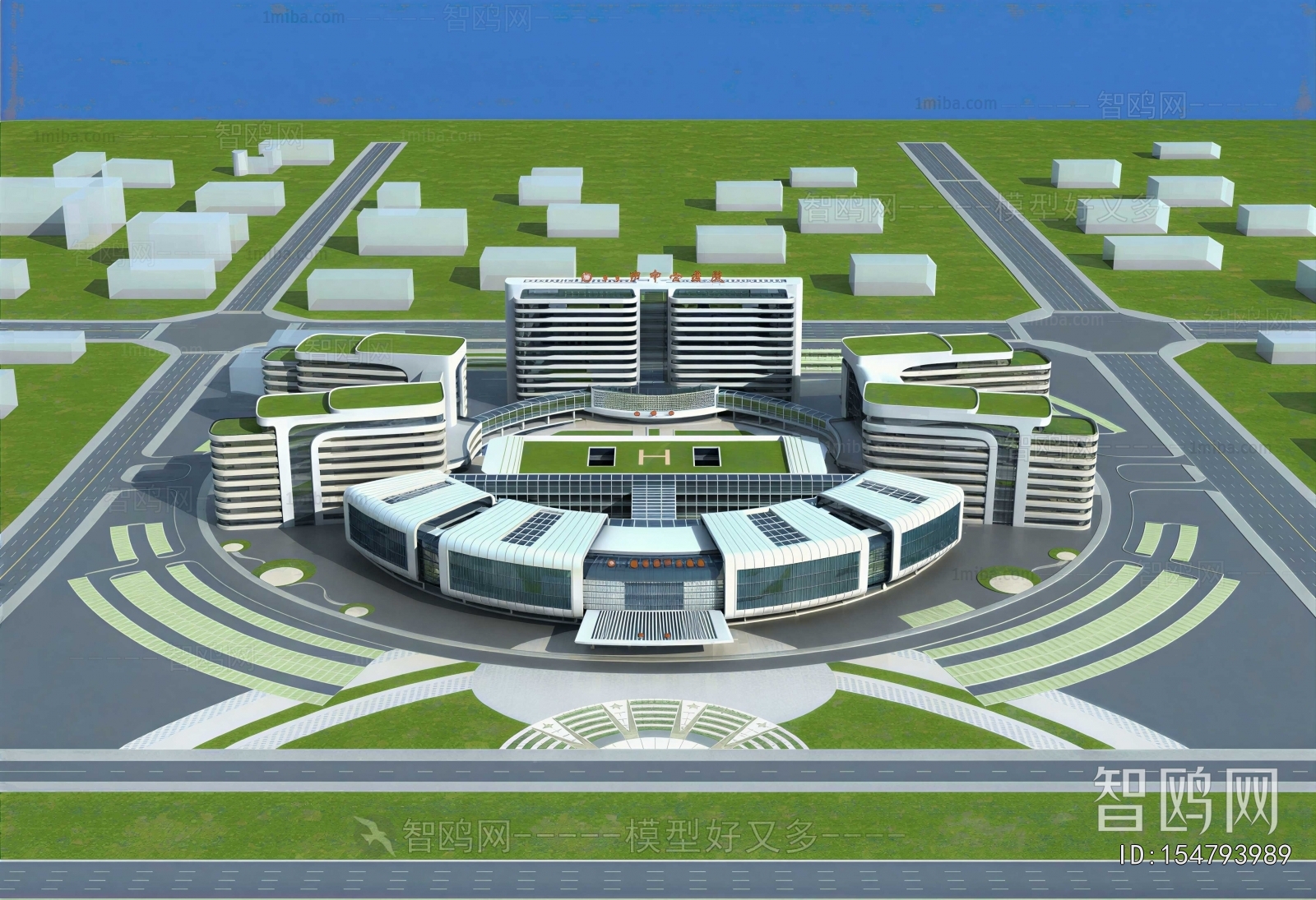 Modern Architectural Bird's-eye View Planning