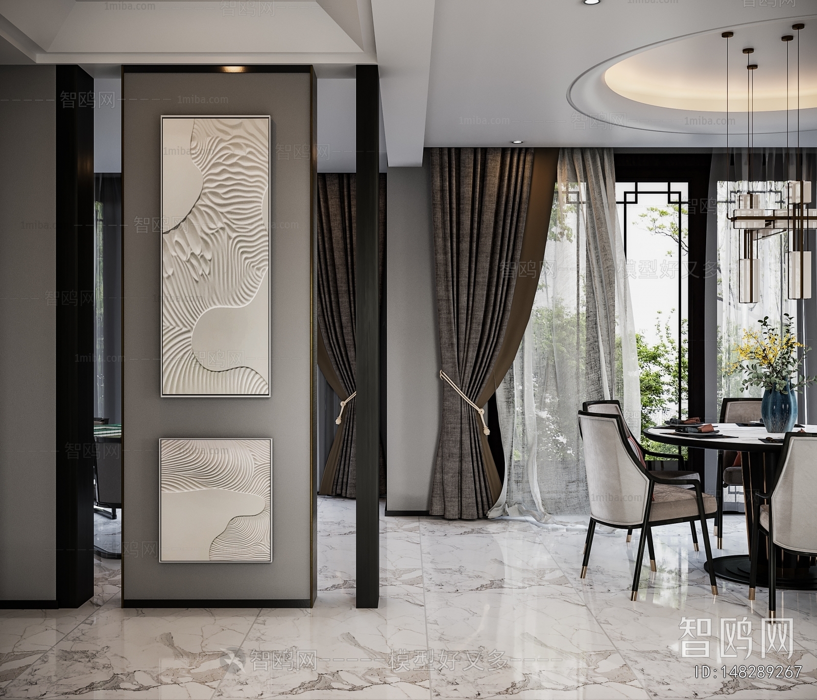 New Chinese Style Dining Room