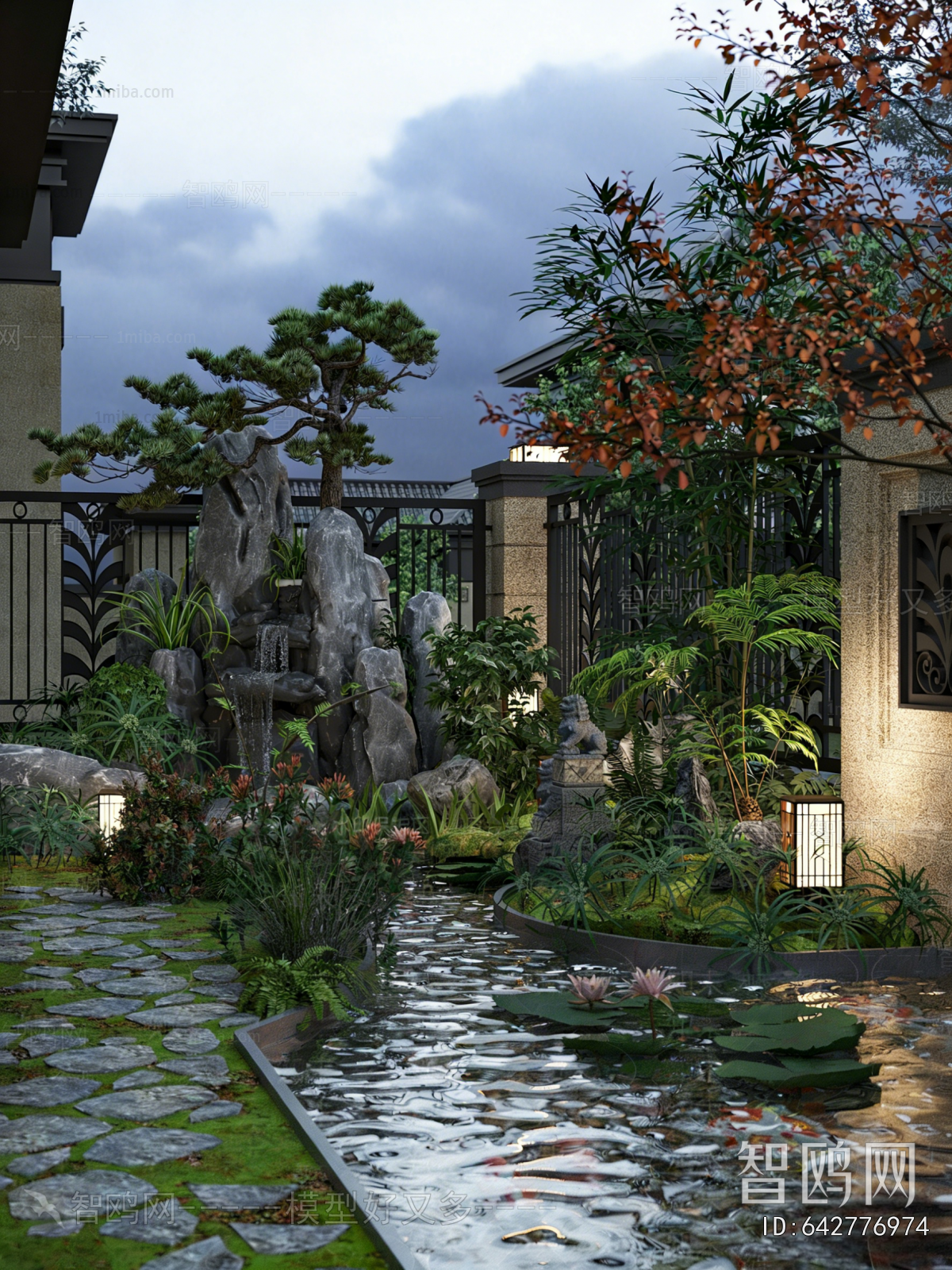 New Chinese Style Courtyard/landscape