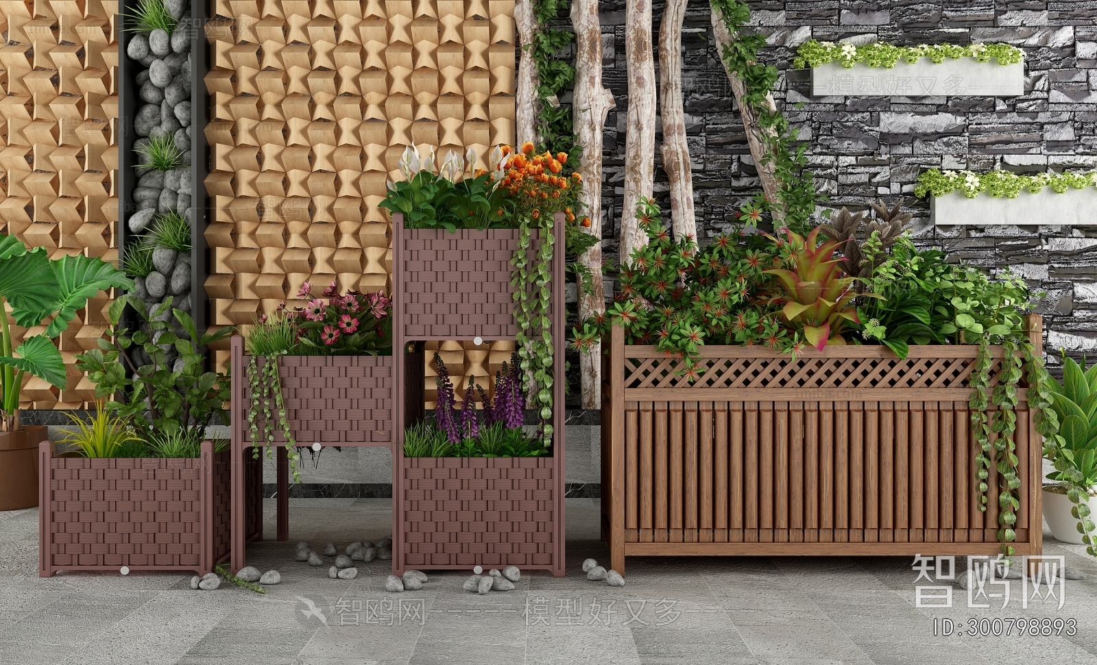 Modern Flower Bed, Flower Bowl, Flower Box