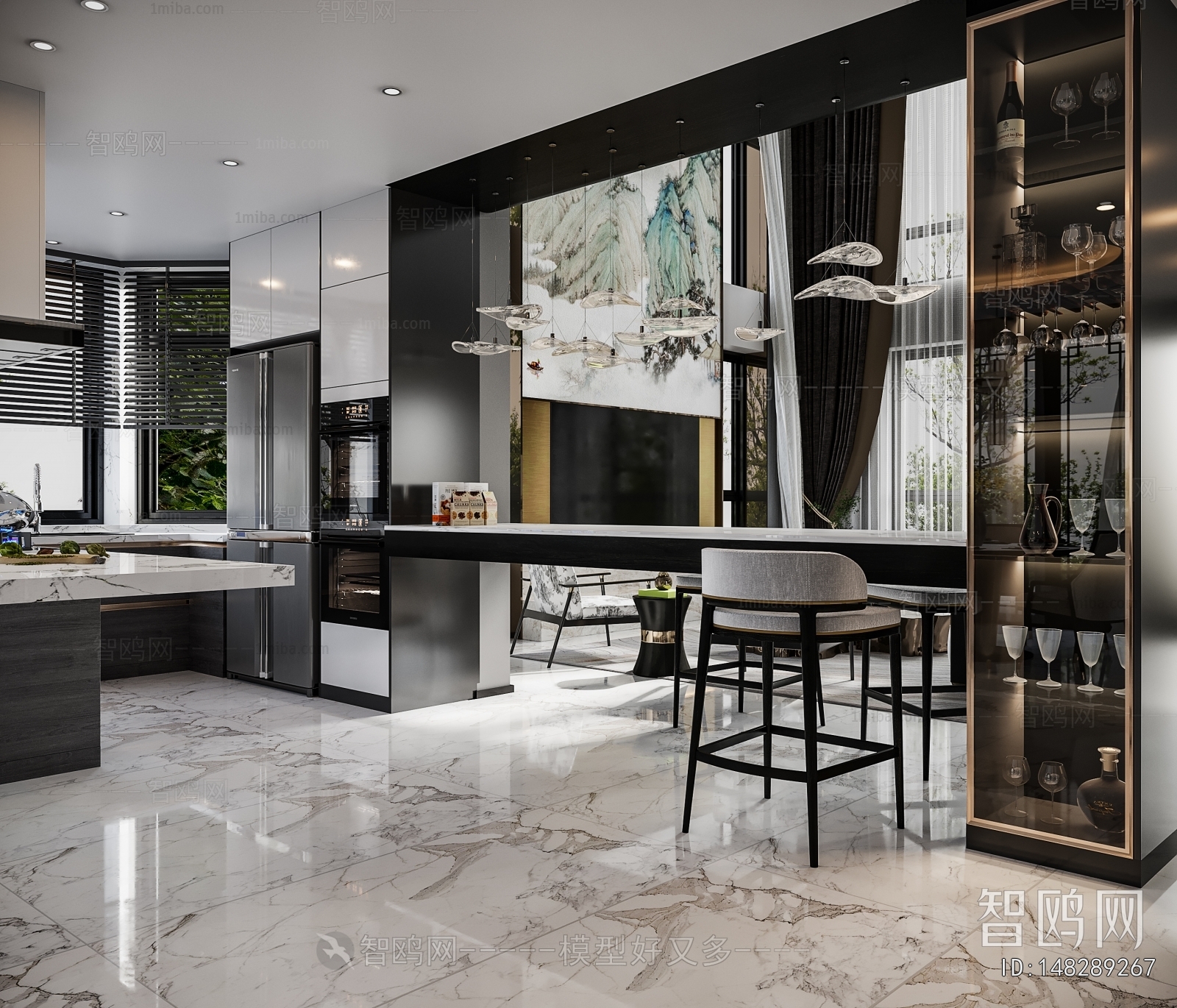 New Chinese Style Dining Room