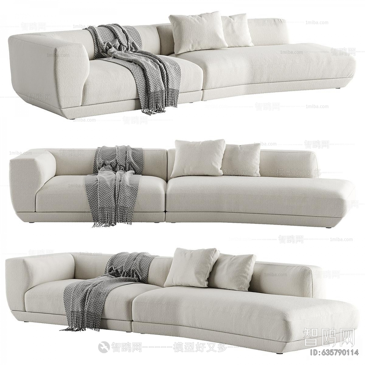 Modern Multi Person Sofa