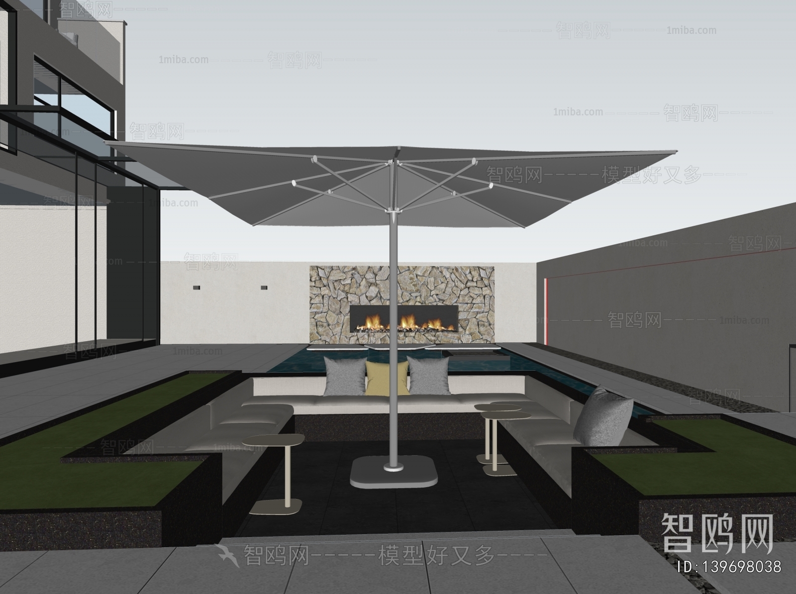 Modern Courtyard/landscape