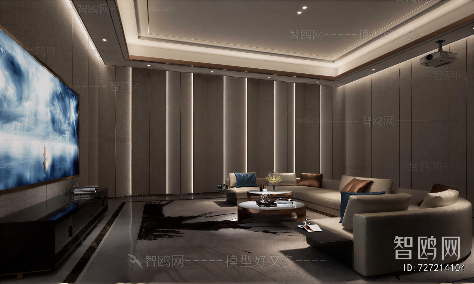 Modern Audiovisual Room