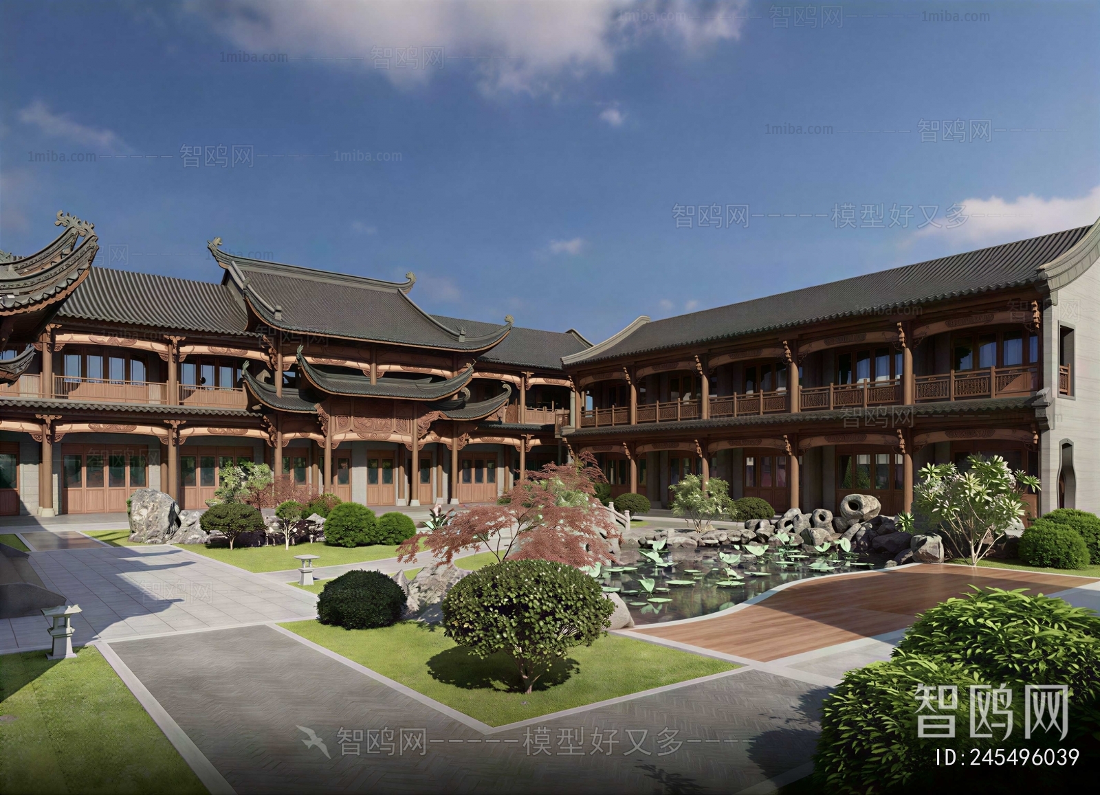 New Chinese Style Courtyard/landscape