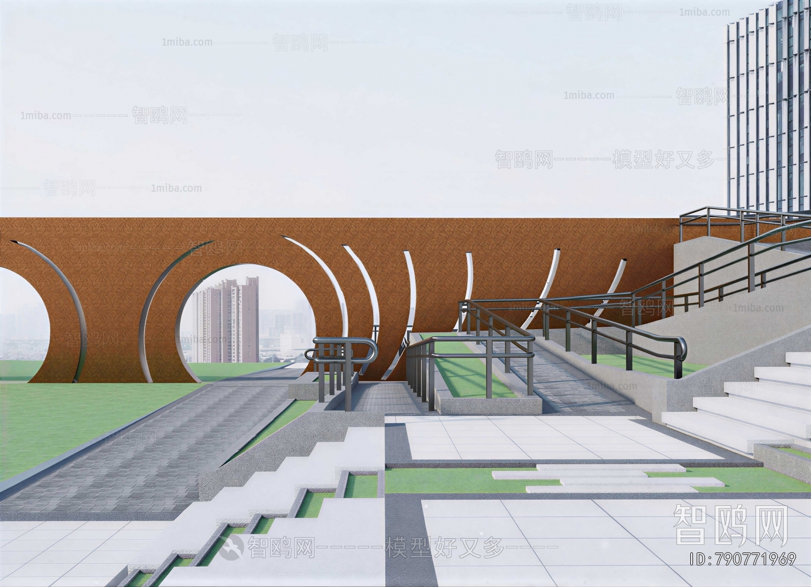 Modern Park Landscape