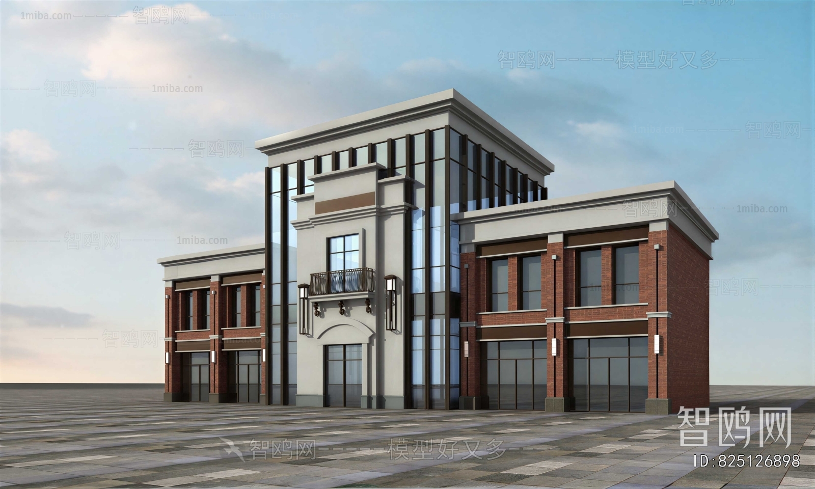 European Style Appearance Of Commercial Building