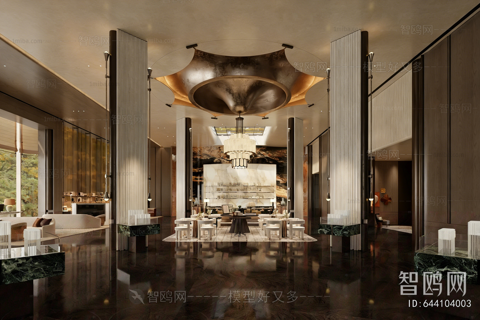 New Chinese Style Lobby Hall