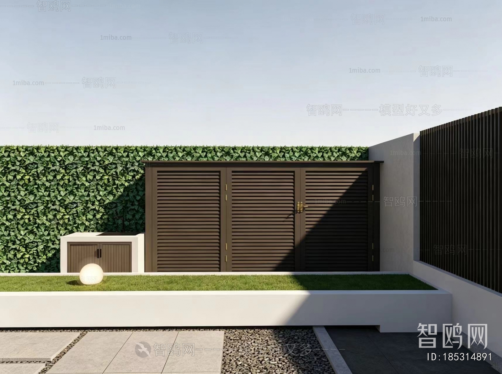 Modern Courtyard/landscape