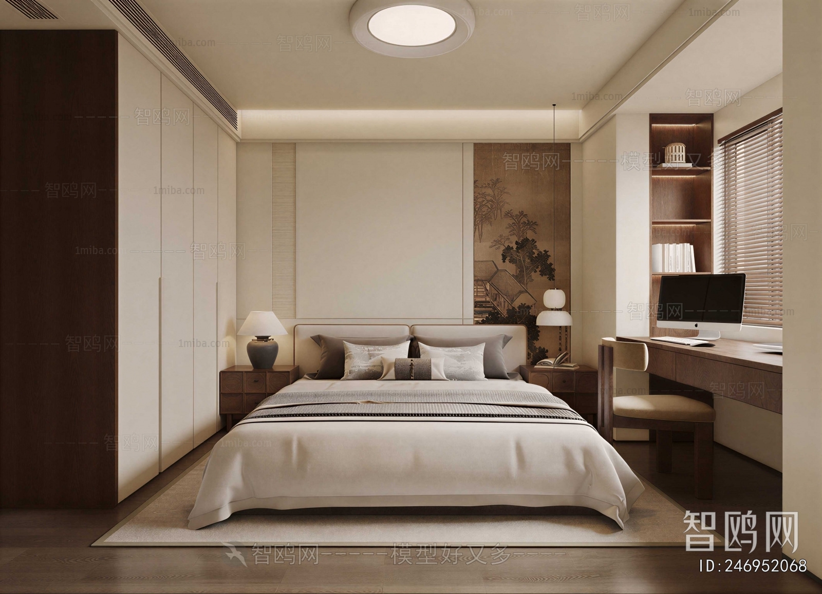 New Chinese Style Bedroom