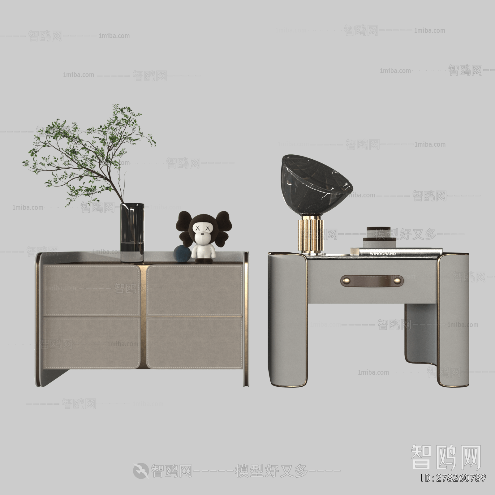 Modern Bedside Cupboard