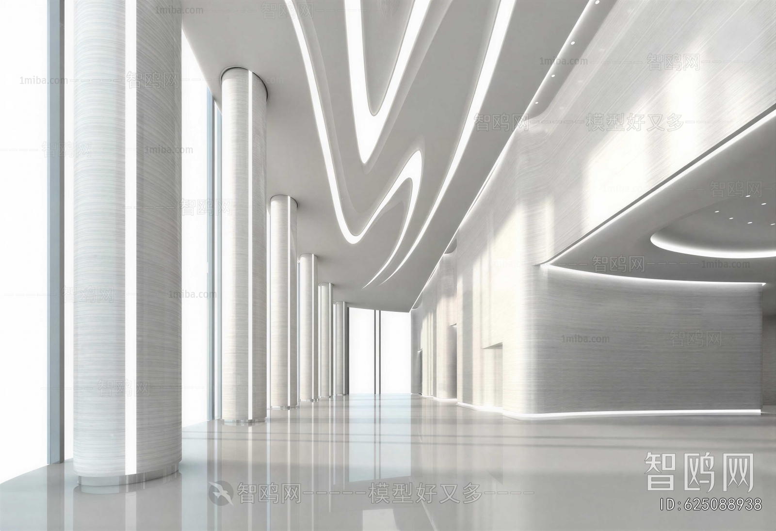 Modern Office Reception Desk