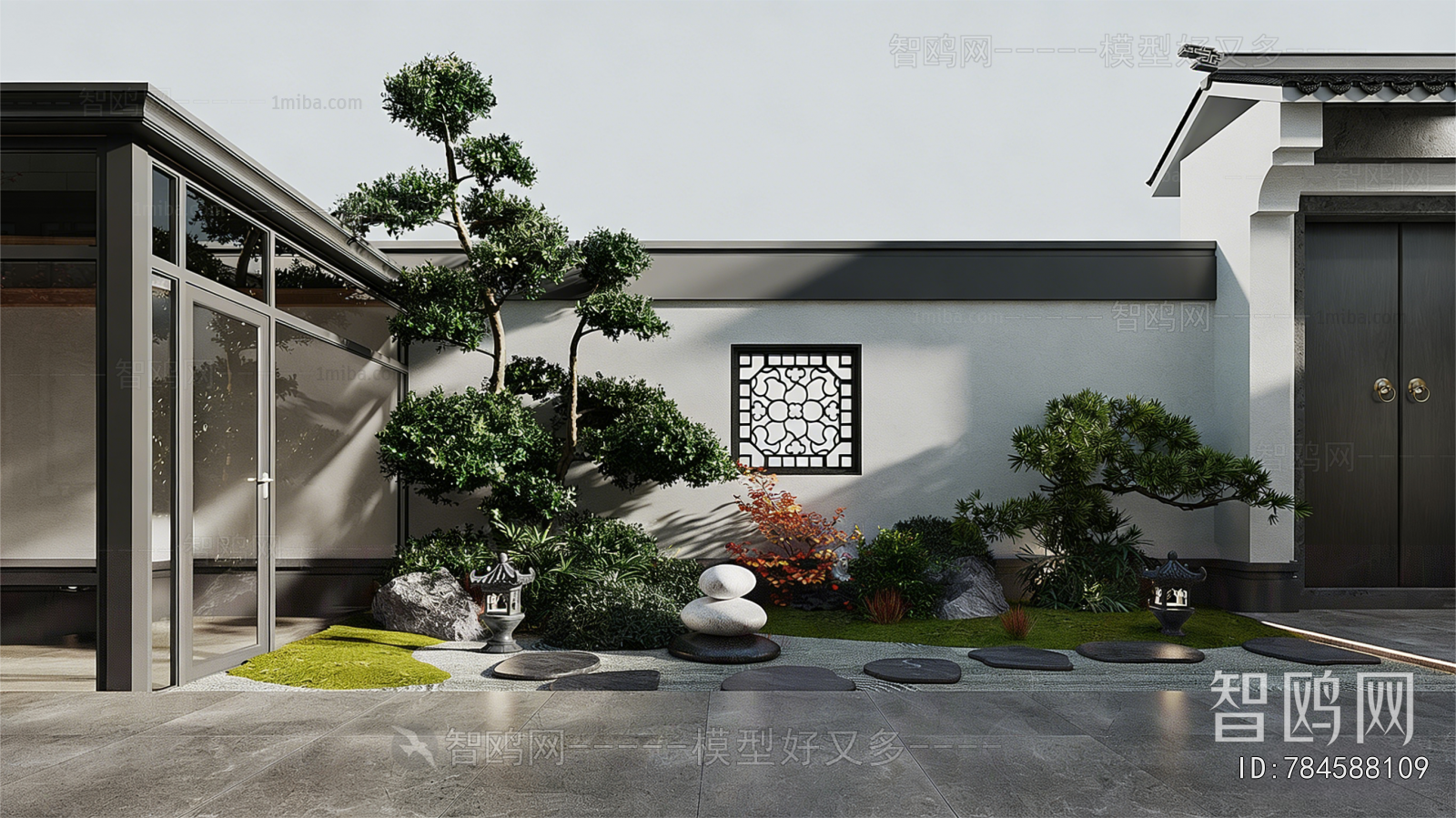 New Chinese Style Courtyard/landscape
