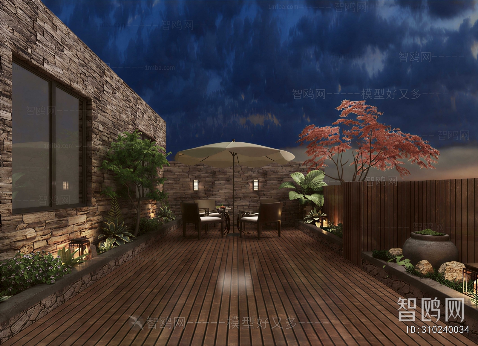 Modern Courtyard/landscape